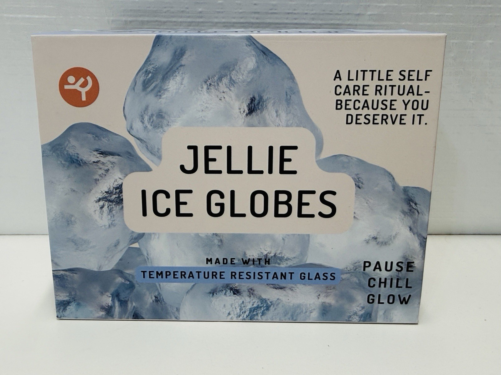 Jellie Ice Globes Cryotherapy Facial Massage Cooling Glass Skin Care Spa Set NEW