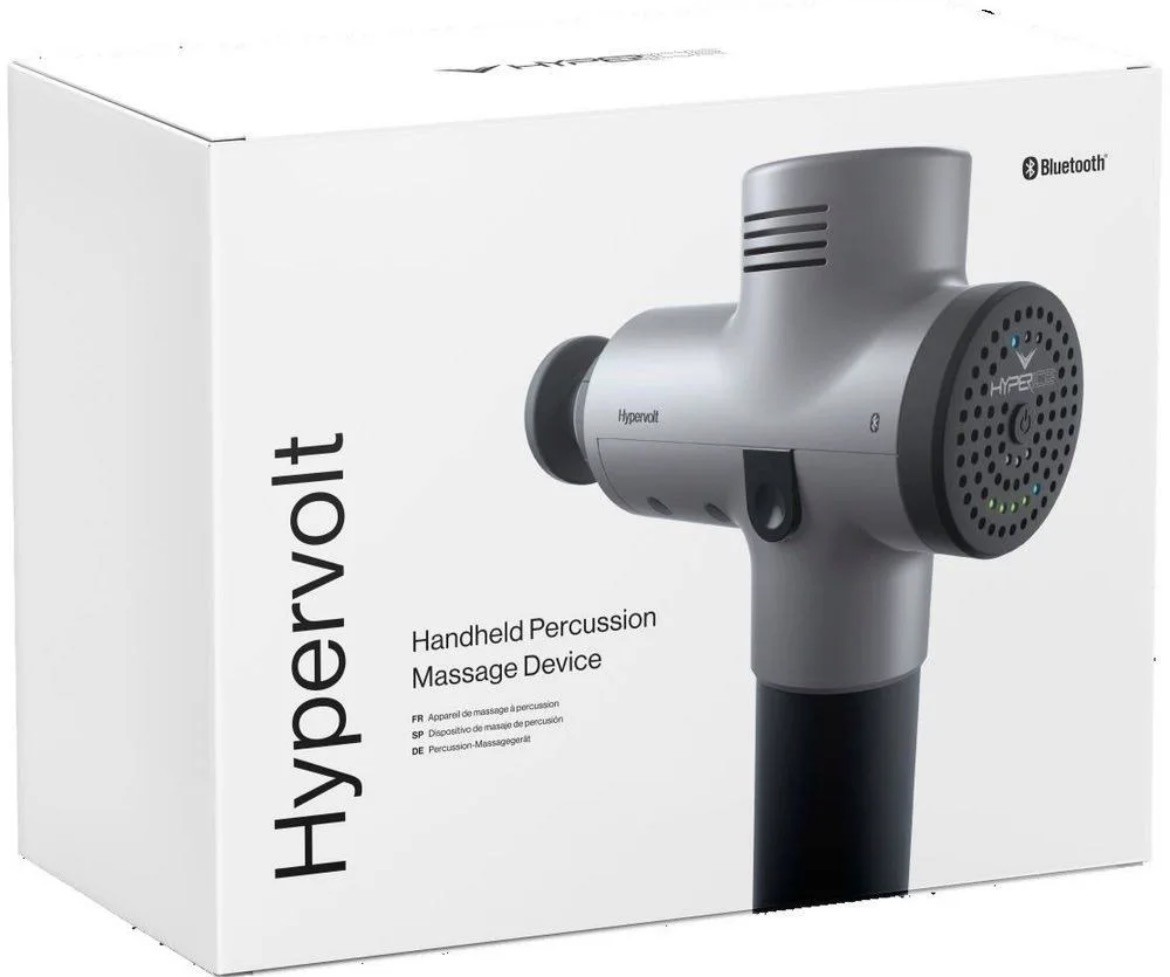 Hyperice Hypervolt Plus Bluetooth Percussion Massage Gun Device Silver