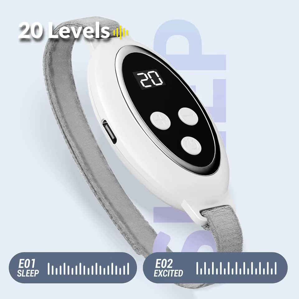 Rechargeable Sleep Aid Device, palm pulse sleep massager, portable microcurre…