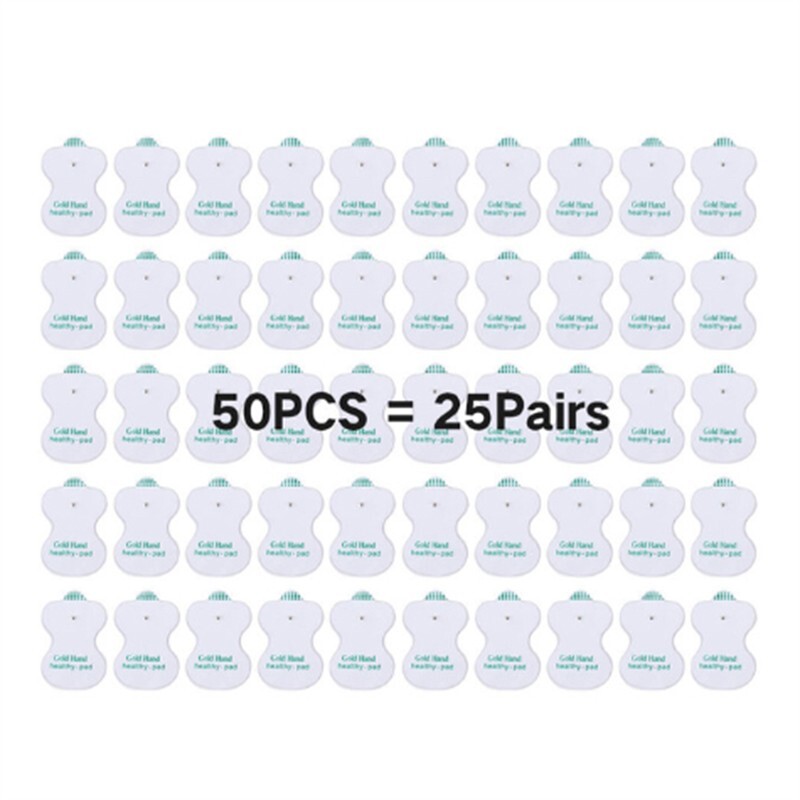 50PCS Electrode Pads Snap On Replacement For Pulse Massager & Therapy Tens Unit