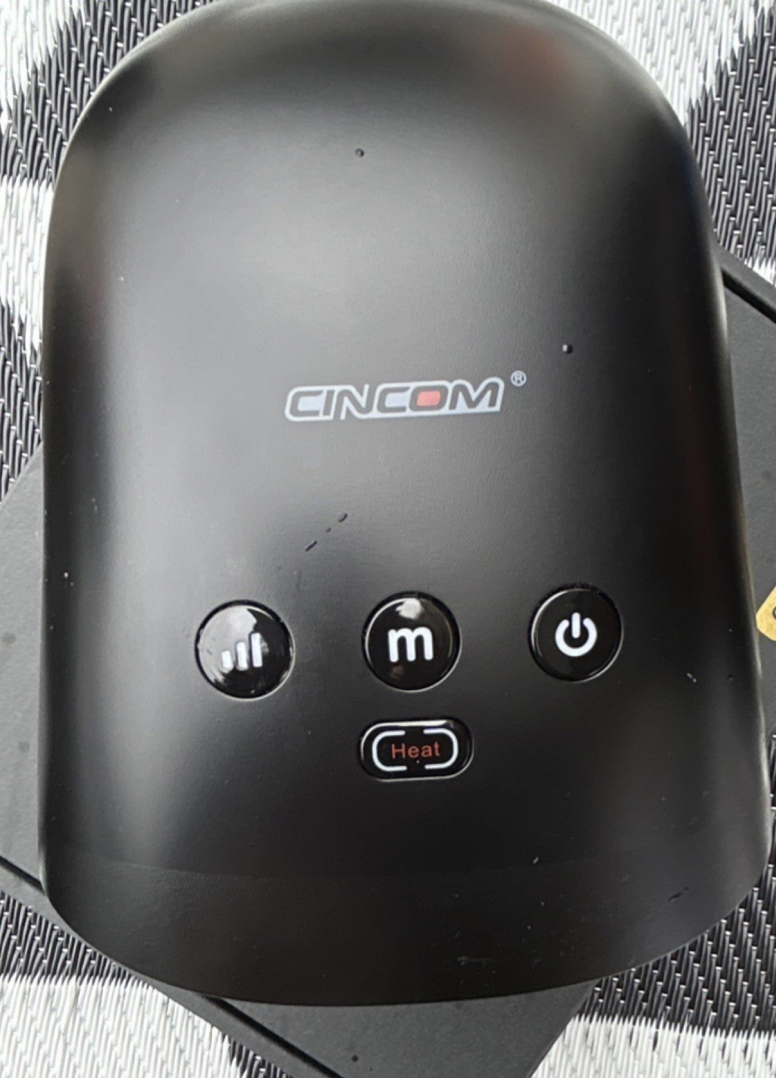 CINCOM Hand Massager Heated Black CM-026H-BL 5V Plastic FCC RoHS Certified