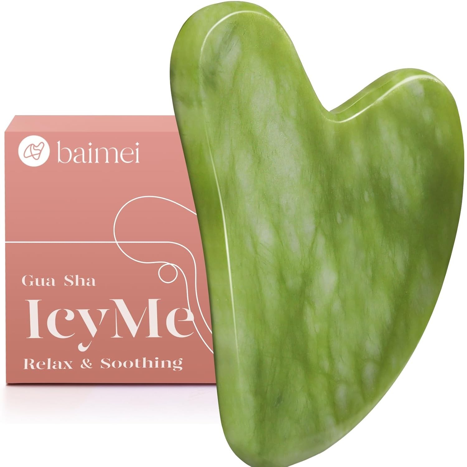 Xiuyan Jade Gua Sha Facial Tool – Relaxation & Sculpting for All Skin Types