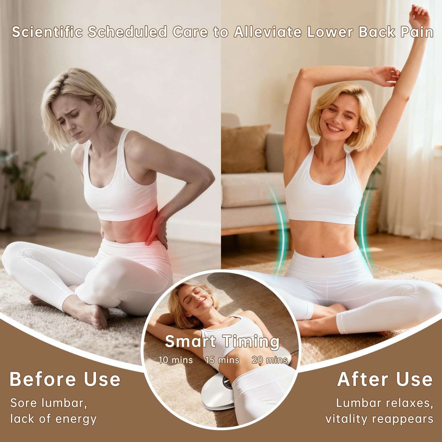 Zenopax Electric Lumbar Traction Device, Multifunctional Back Traction Device…