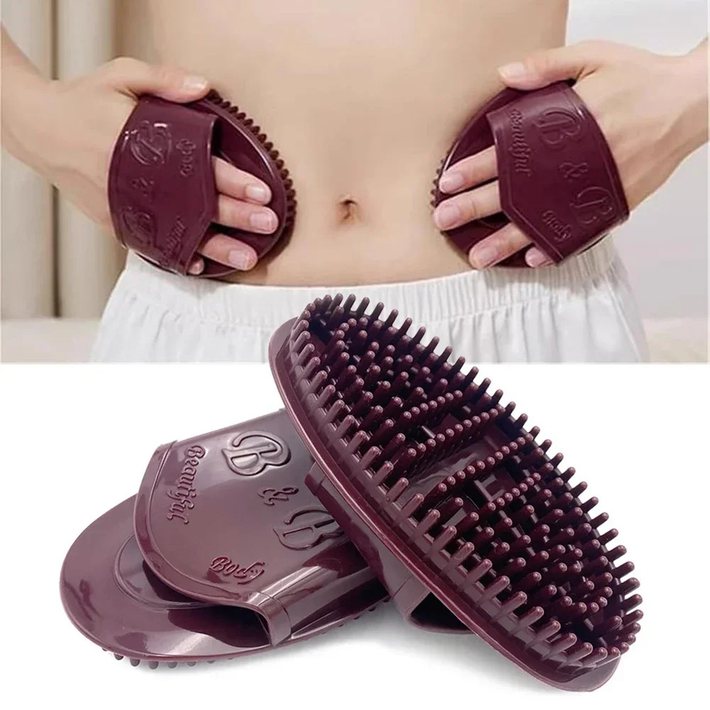 2Pcs Portable Body Massage Brush Meridians Brush Soft Cellulite Massage Comb