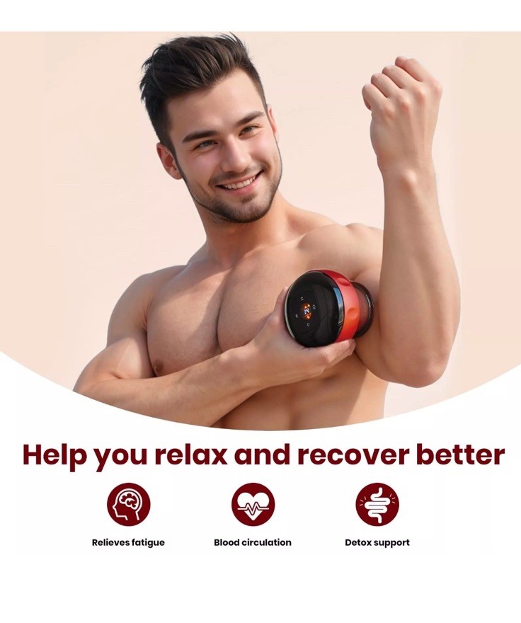 5-in-1 Smart Dynamic Cupping Therapy Set with Red Light Cupping Kit for Massa…