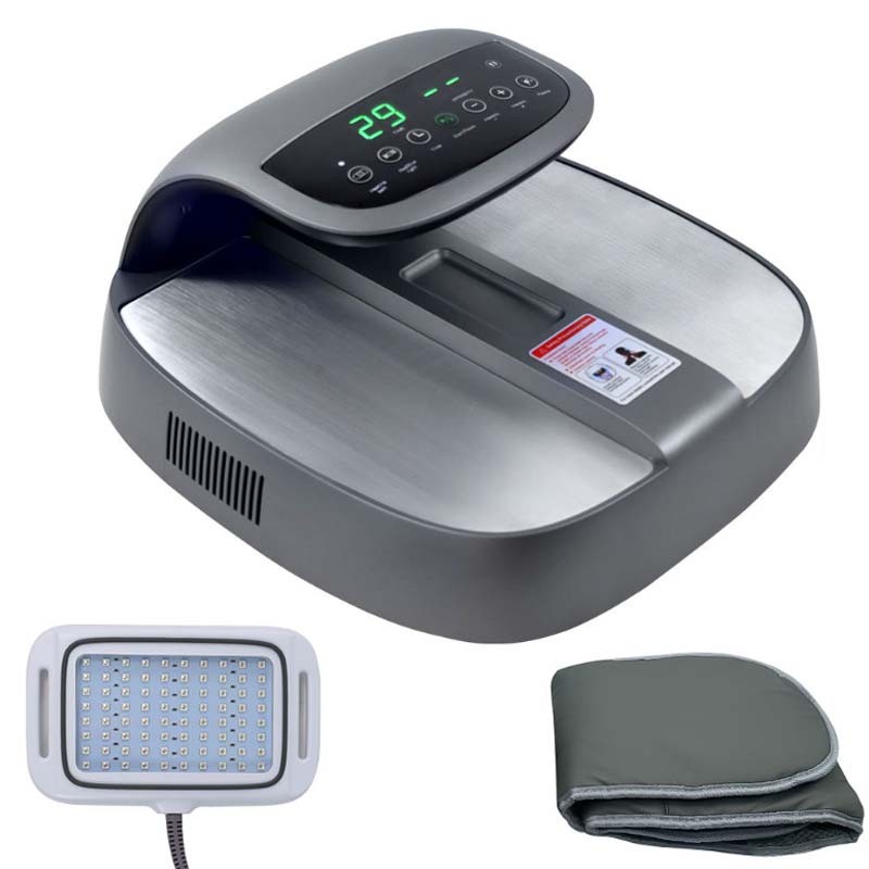New Terahertz Foot Massager with Red Blue Light Heating Therapy Belt