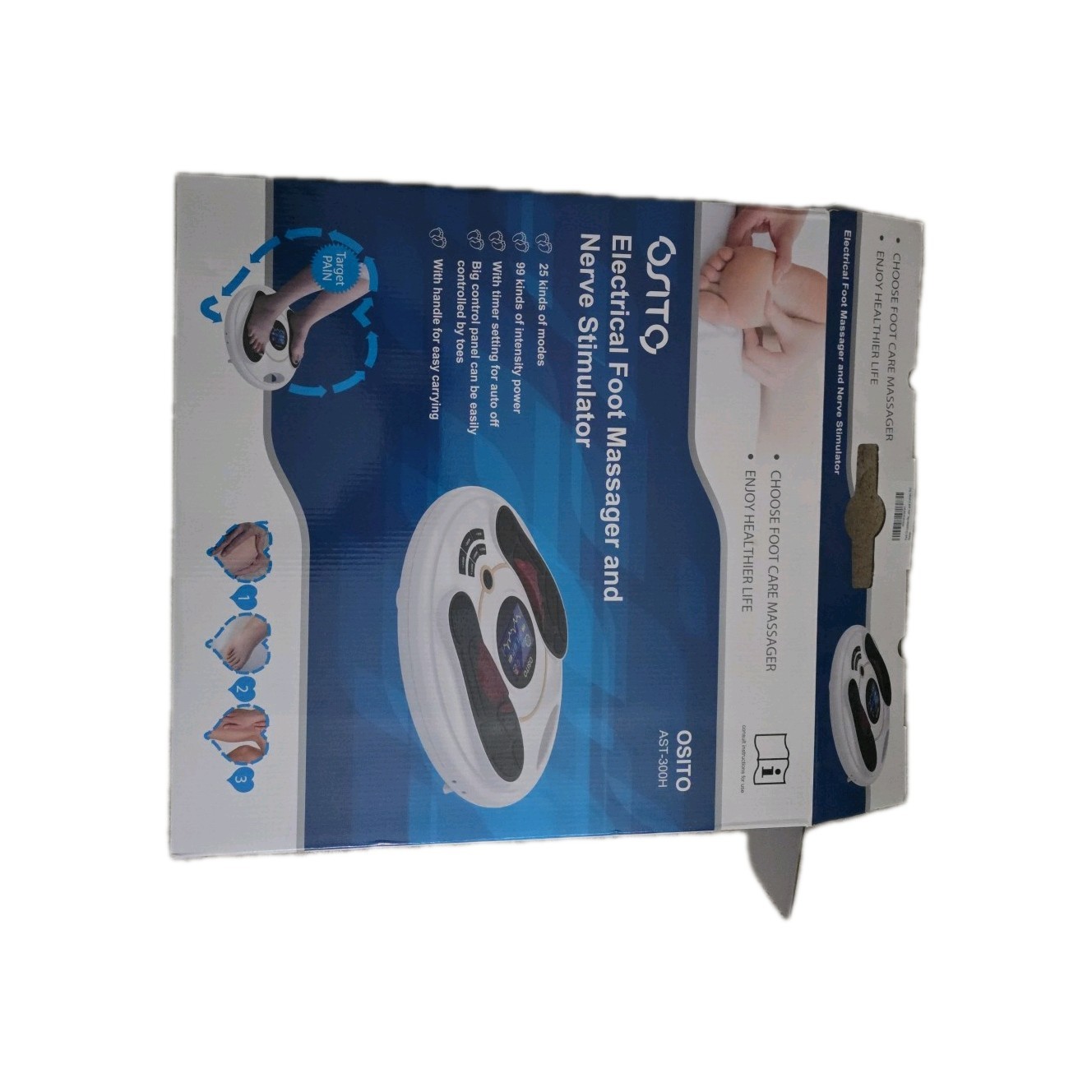 OSITO Foot Circulation TENS Massager EMS Nerve Stimulator Neuropathy Pain Relief