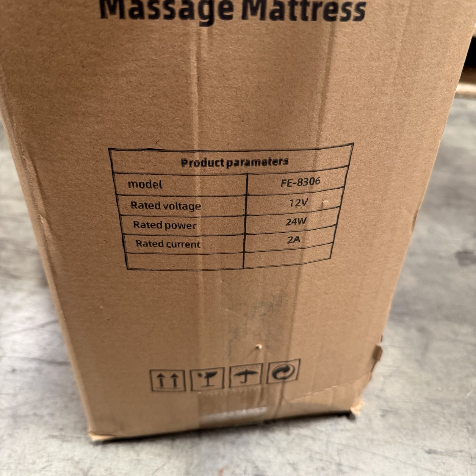 Massage Mattress FE-8306 | 10 Vibration Motors + Shiatsu + Heating 12V