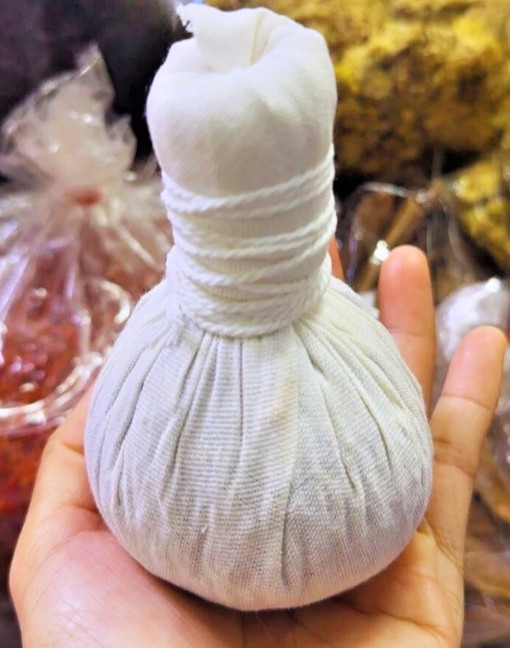 Thai Herbal Hot Compress Balls Traditional Thai Spa Massage Relaxing 50g x 6