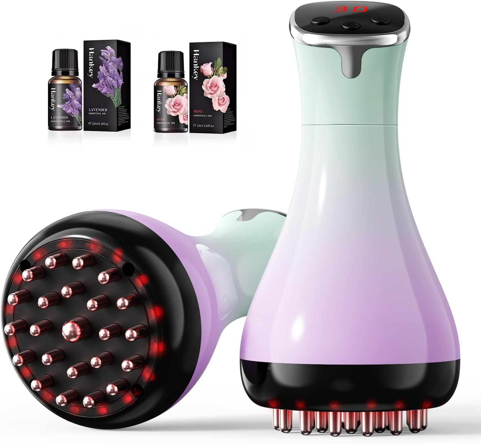 Lymphatic Drainage Massager Anti-Cellulite Body Thigh Belly Stretch Marks