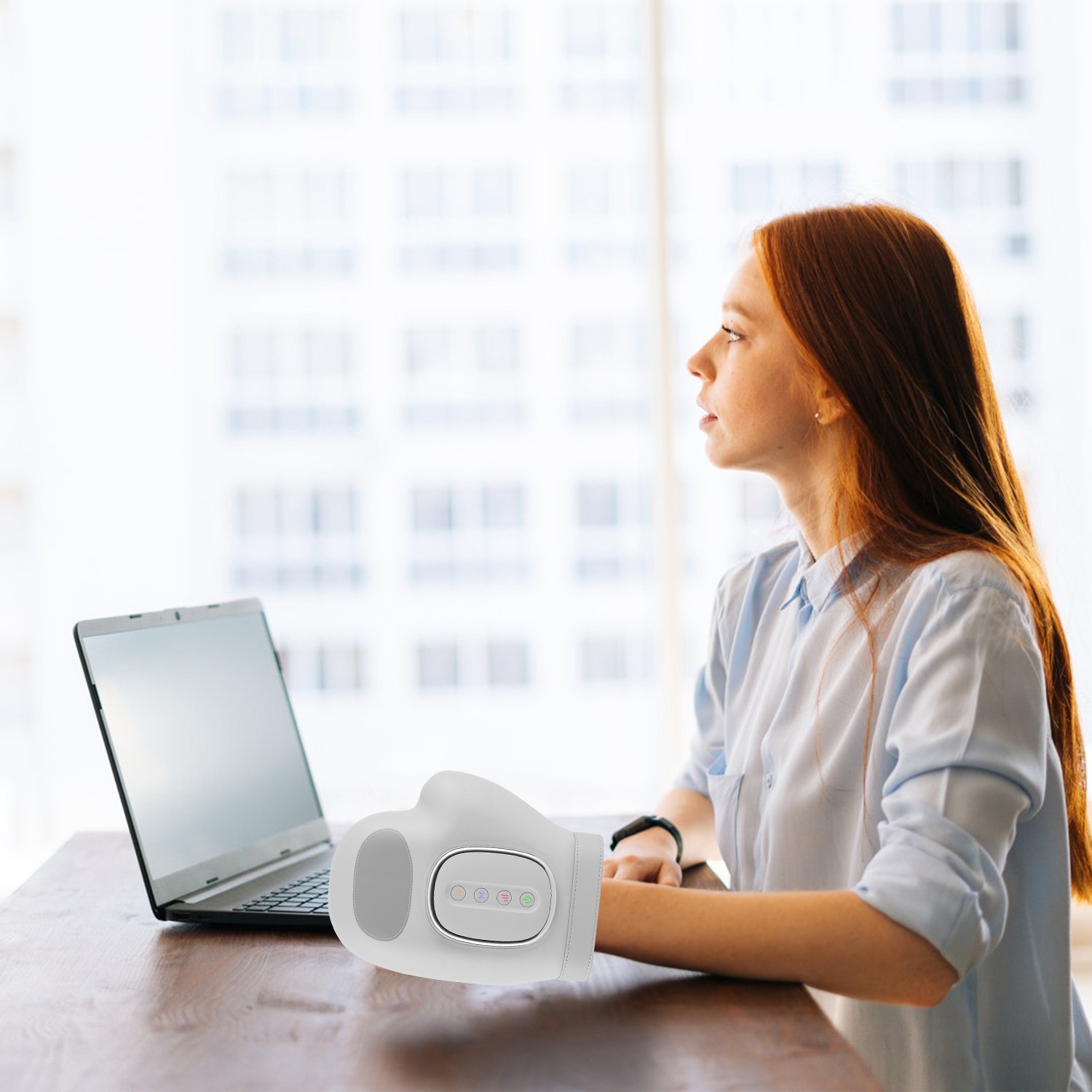 Cordless Hand Massager With Heat 3 Modes 5 Intensity Levels And Carry Bag