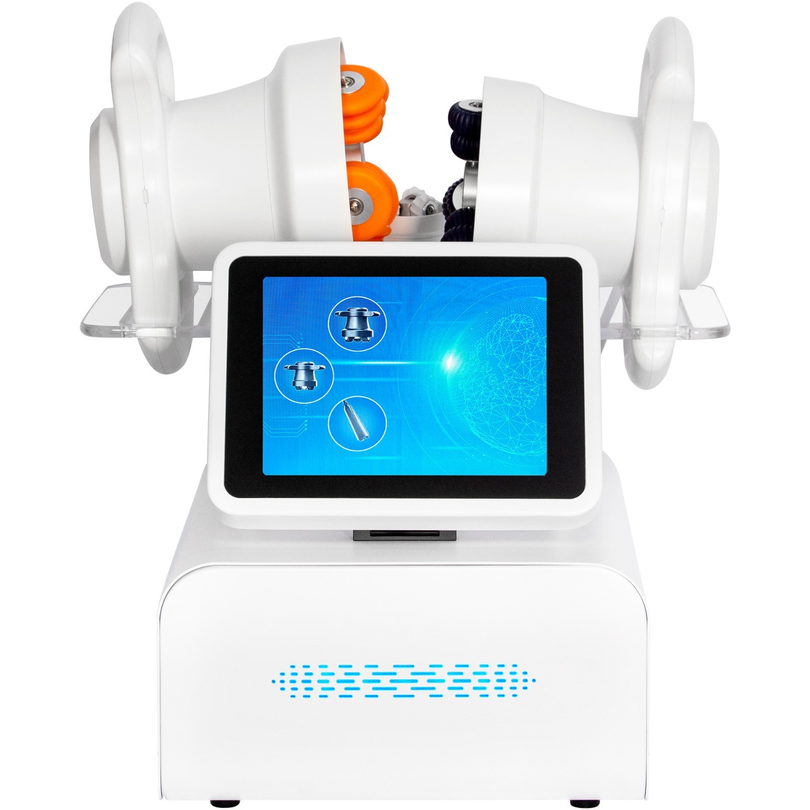 MYOSLIM 3-Head Body 360°Roller Massager Machine Muscle Gainer Slimming Fitness