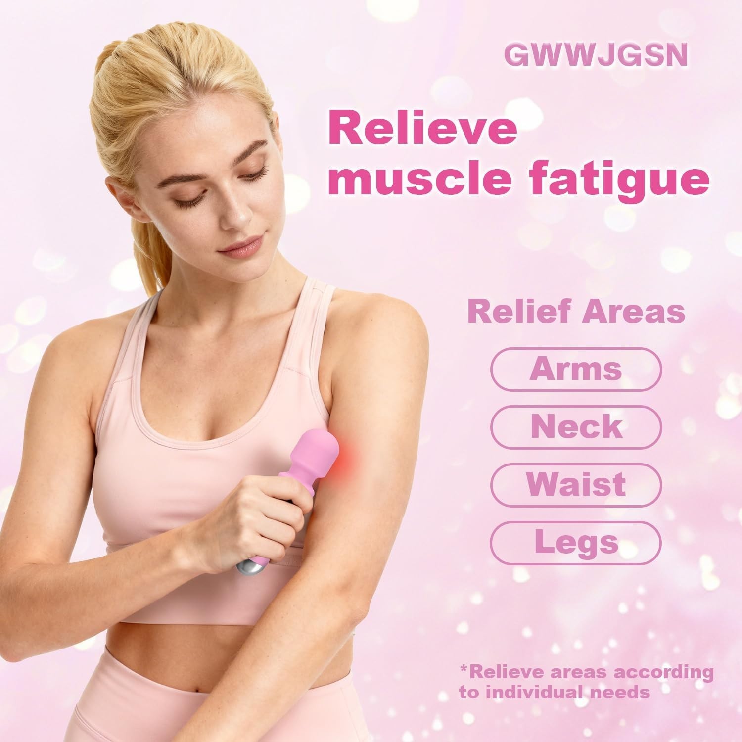 Portable Wireless Massager with 8 Speeds and 20 Modes for Full Body Relaxation