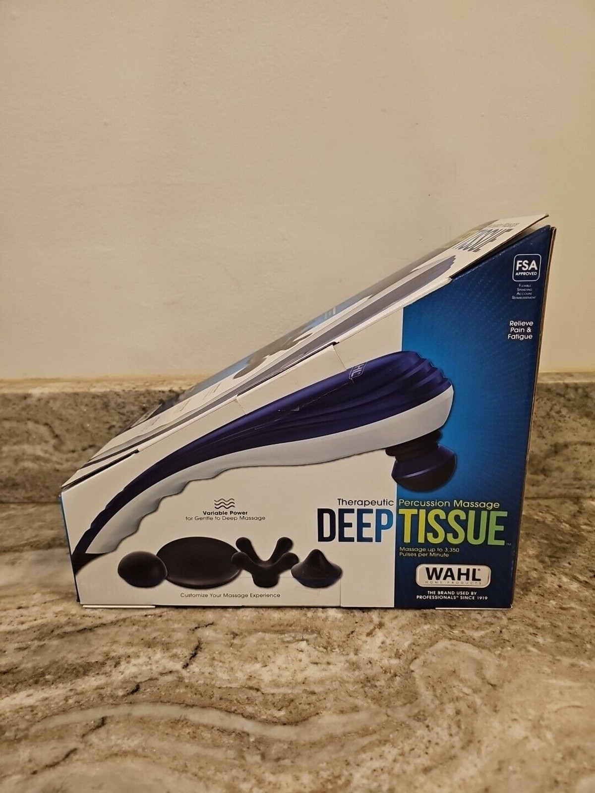 WAHL Deep Tissue Massager Therapeutic Percussion With – 4 Attachments W Receipt