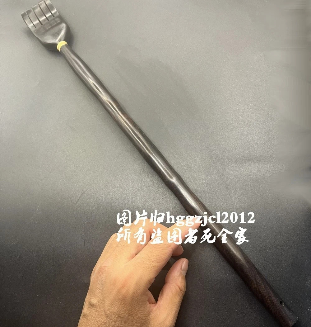 18″ Solid Ebony Wood Hand Carved Back Scratcher Massage Health Care Gift
