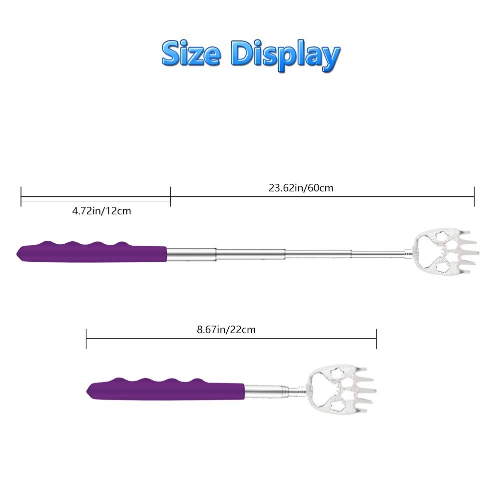 YIMICOO 6 Pack Telescoping Back Scratcher – 6 Count (Pack of 1), Multi-color