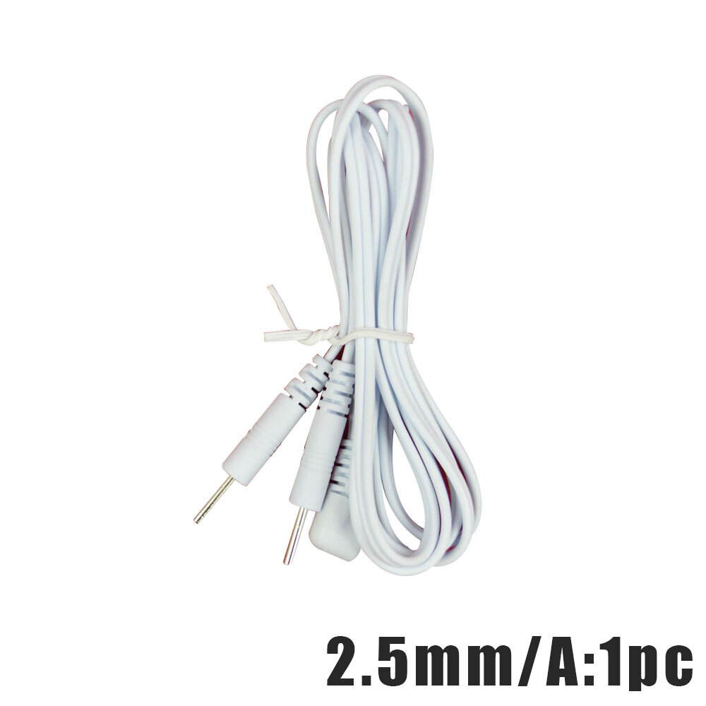 Electrode Lead Wires Connecting Cable Digital TENS Therapy Massager 3.5mm 2.5mm