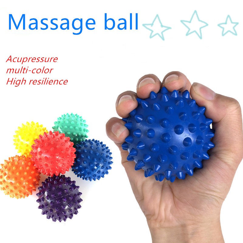 6.5cm PVC Spiky Massage Ball Roller Gym Reflexology Hand Foot Body Stress Relief