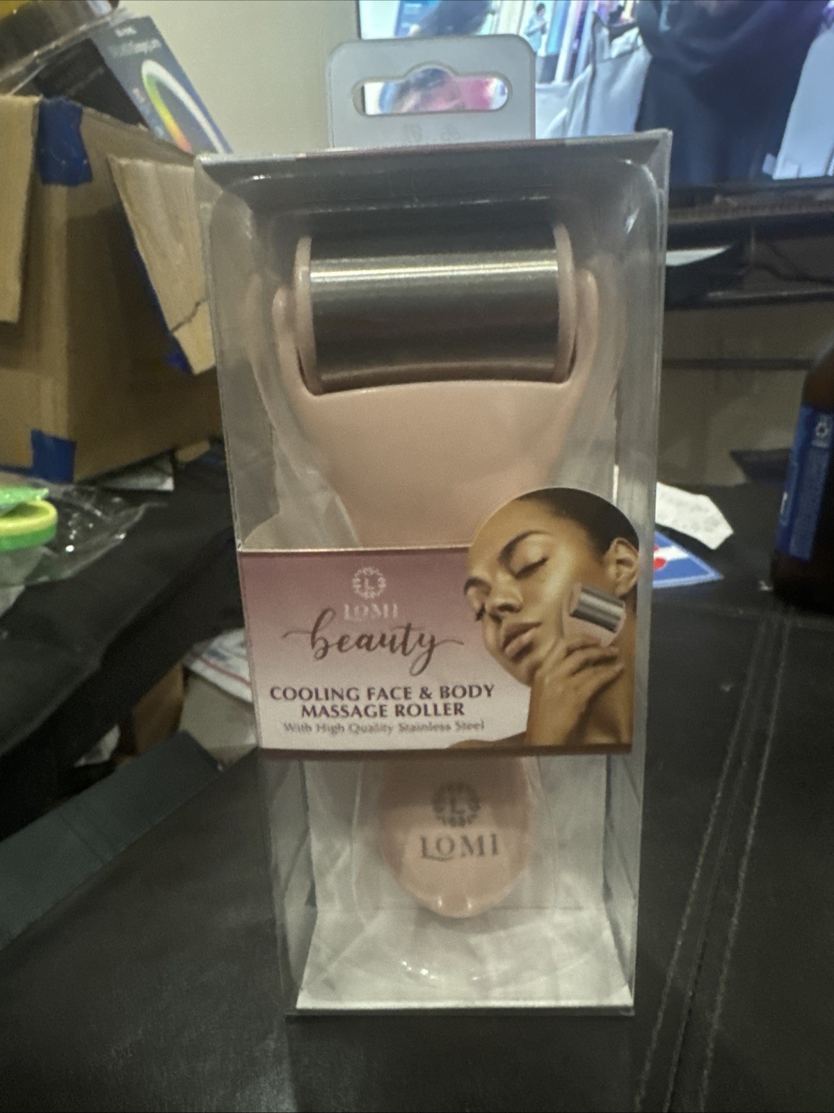 LOMI Beauty Cooling Face & Body Massage Roller Stainless Steel Facial Tool