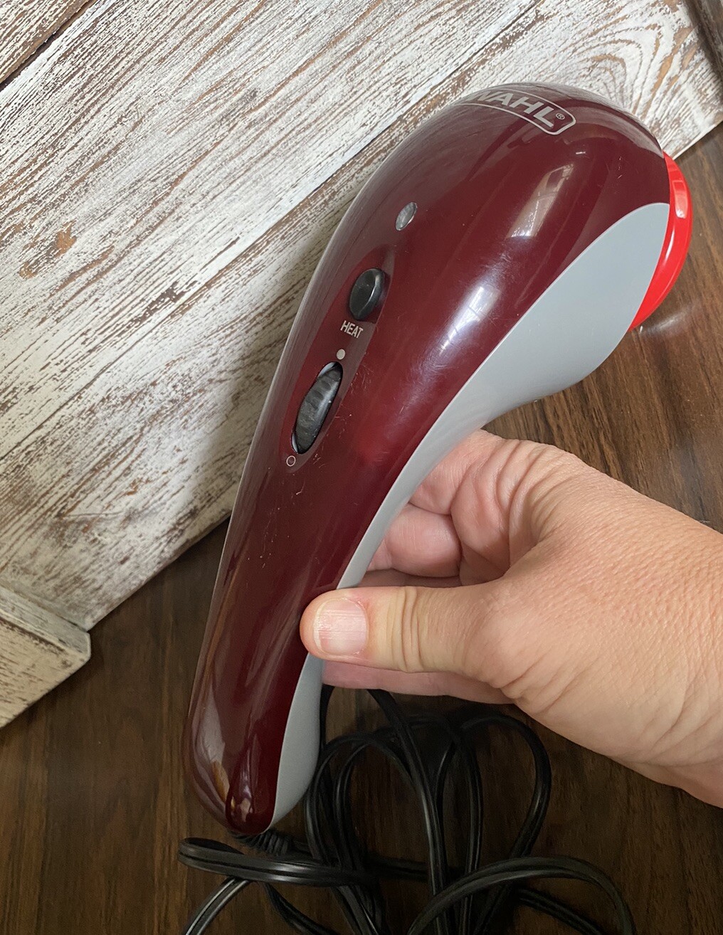 Wahl Heat Deluxe Electric Massager Therapy Handheld 4295 Attachments WORKS!