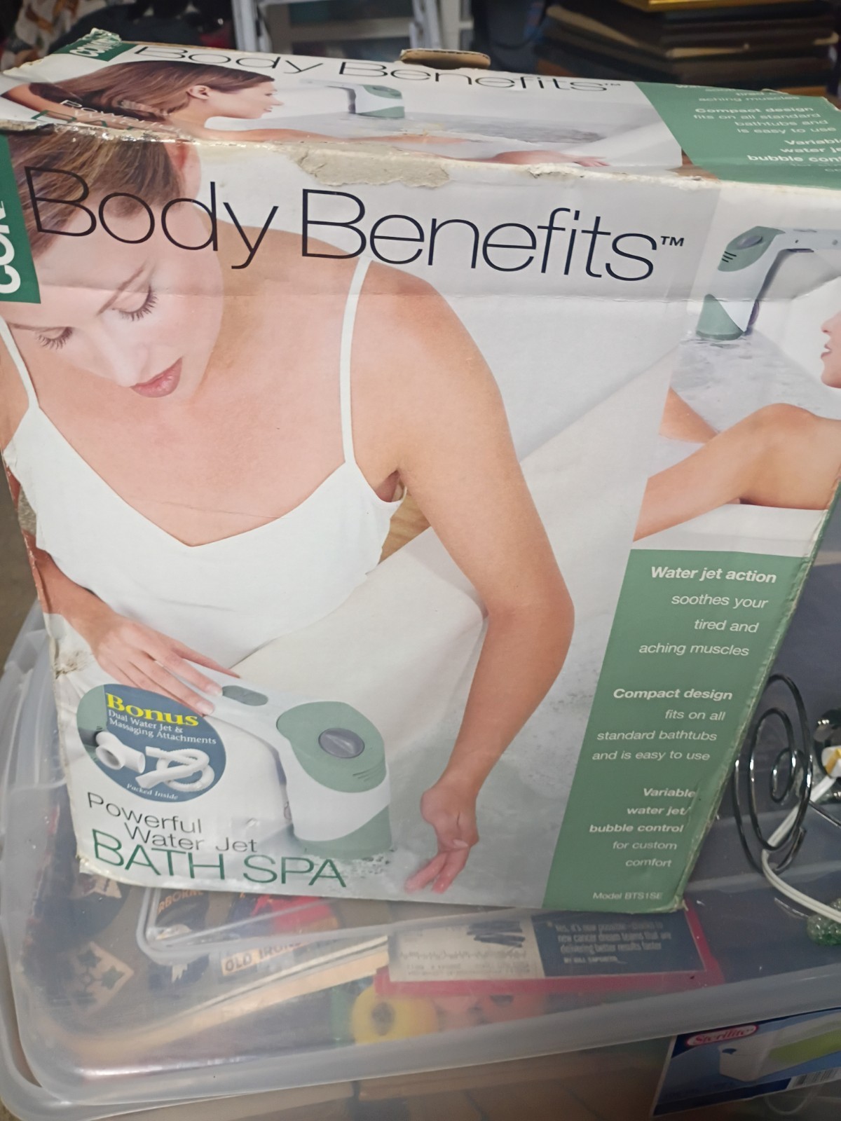 Conair Body Benefits Water Jet Bath Spa Model BTS1SE New Open Box