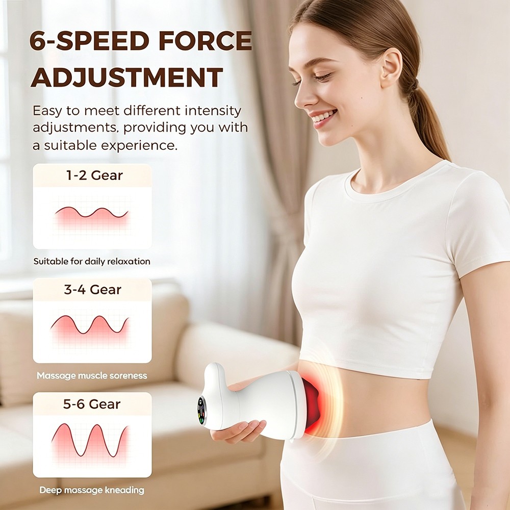 Body Sculpting Machine Electric Cellulite Massager 3 Pads, Handheld Full Body…