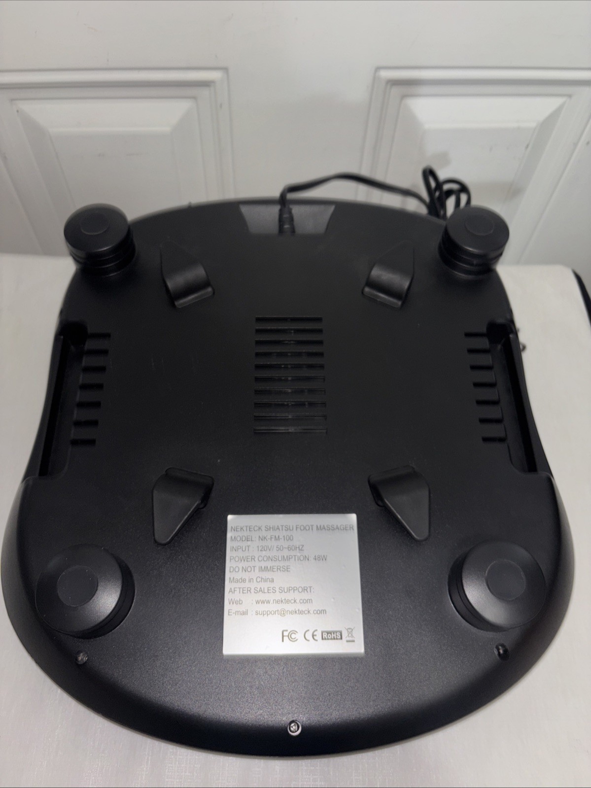 Nekteck Foot Massager with Heat – Shiatsu Electric Kneading for Plantar Fasciiti