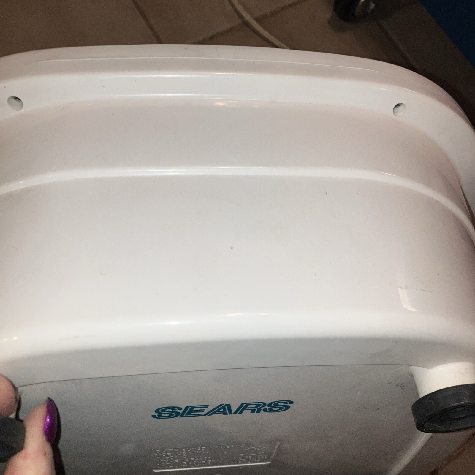 Sears White Health Essentials Foot Spa #SR4401-Used Only A Few Times