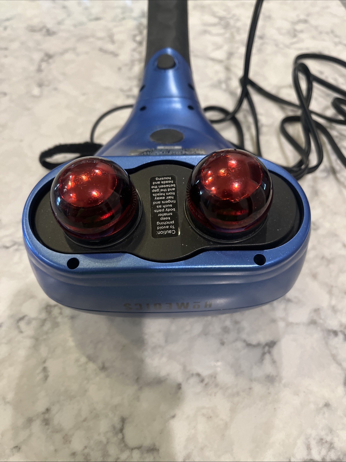 Homedics PA-400HA Select Percussion Massager Handheld With Heat 3 Programs Blue