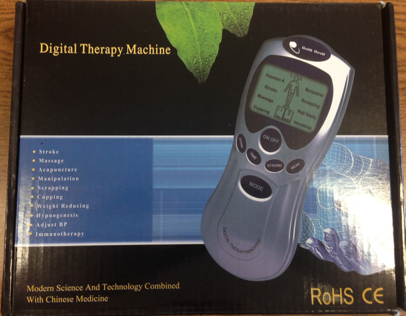 DIGITAL ELECTRONIC MASSAGE THERAPY ACUPUNCTURE MACHINE WITH 6 PADS – NEW