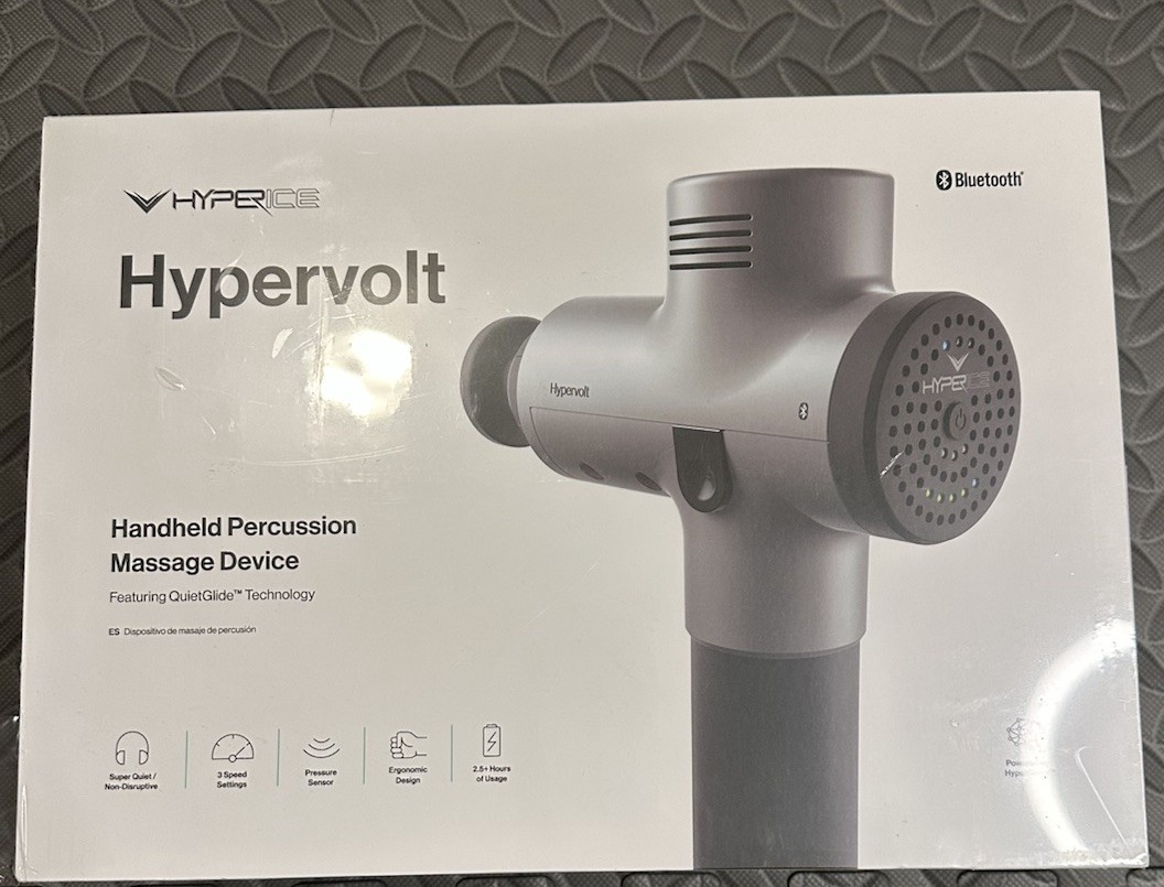 SEALED Hyperice Hypervolt BT Percussion Massage Device Bluetooth, Cordless Gray