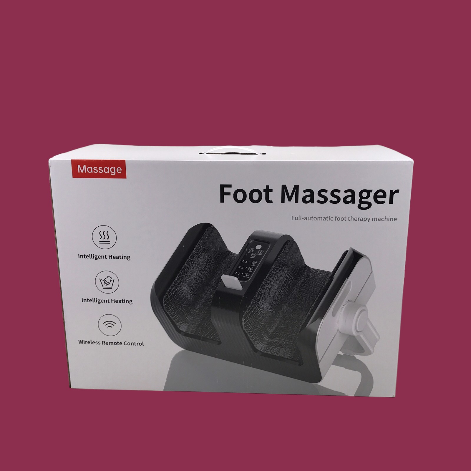 Xaisent Shiatsu Foot Massager JB-01 Machine with Heat Black/White 36W #1549