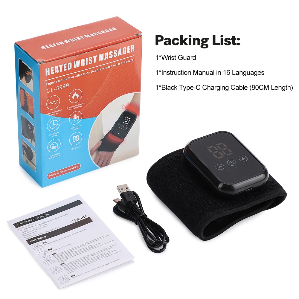 1/2x Hand Massager with Heat and Compression for Arthritis and Hand Pain Relief