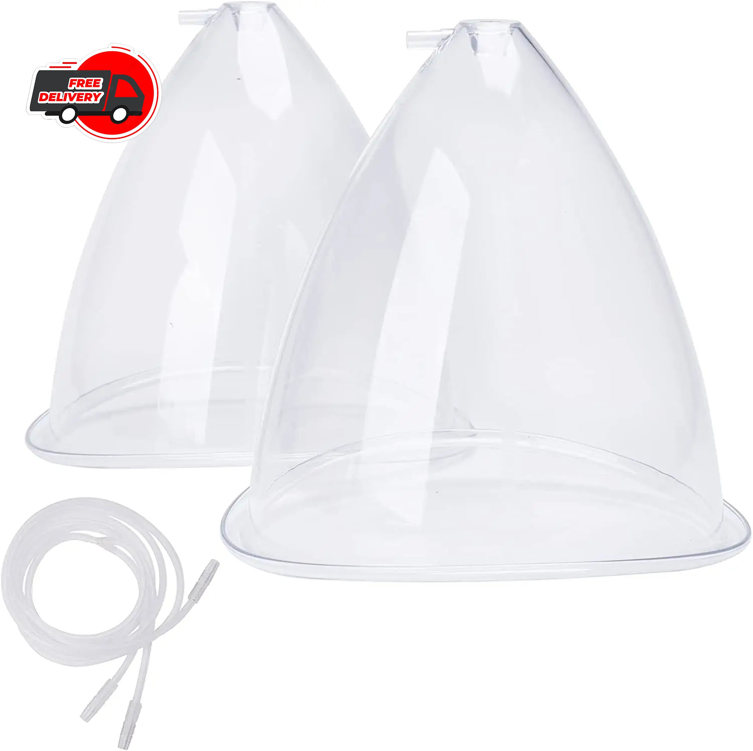 2pcs Breast Hip Vacuum Cupping Massage Cups 180/150ml Enlargement Suction Set 💆