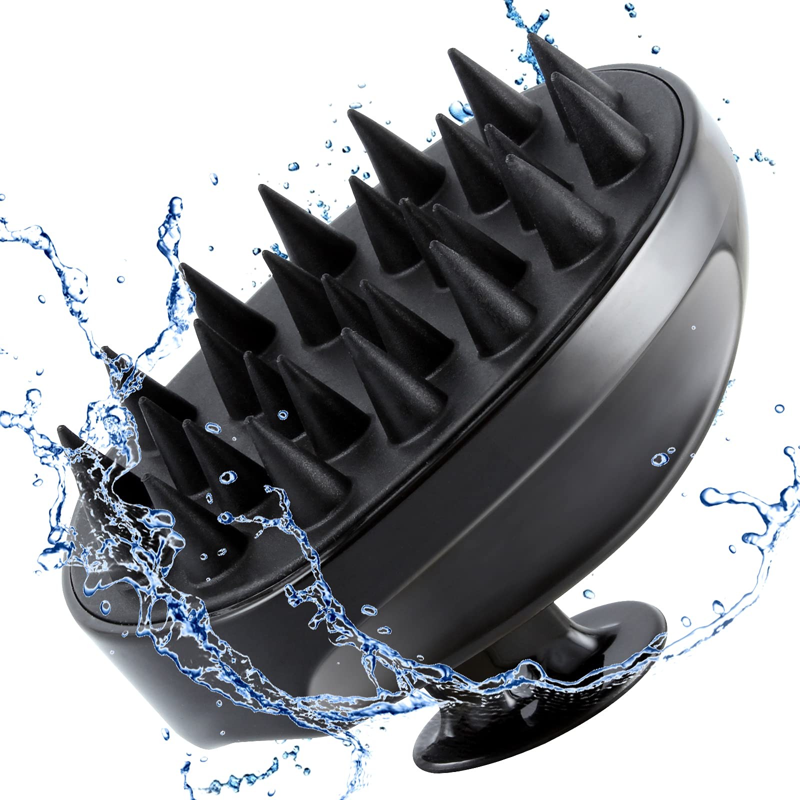 Sosoon Scalp Massager Shampoo Brush, Hair 1 Count (Pack of 1), Black