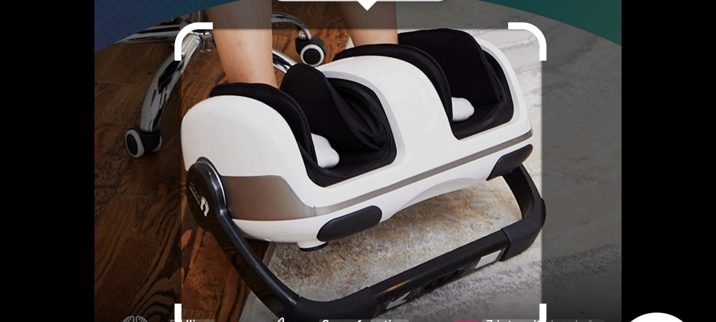 NEKTECK SMART SHIATSU FOOT &CALF MASSAGER WITH HEAT IN OPEN BOX SALE