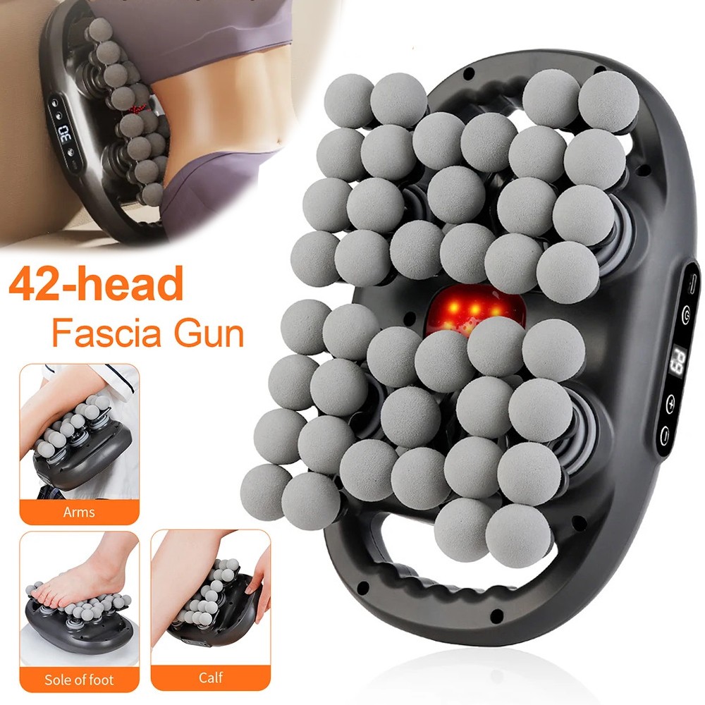 42Head Massage Gun 9 modes Percussion Deep Tissue Massager for Body Muscle Relax