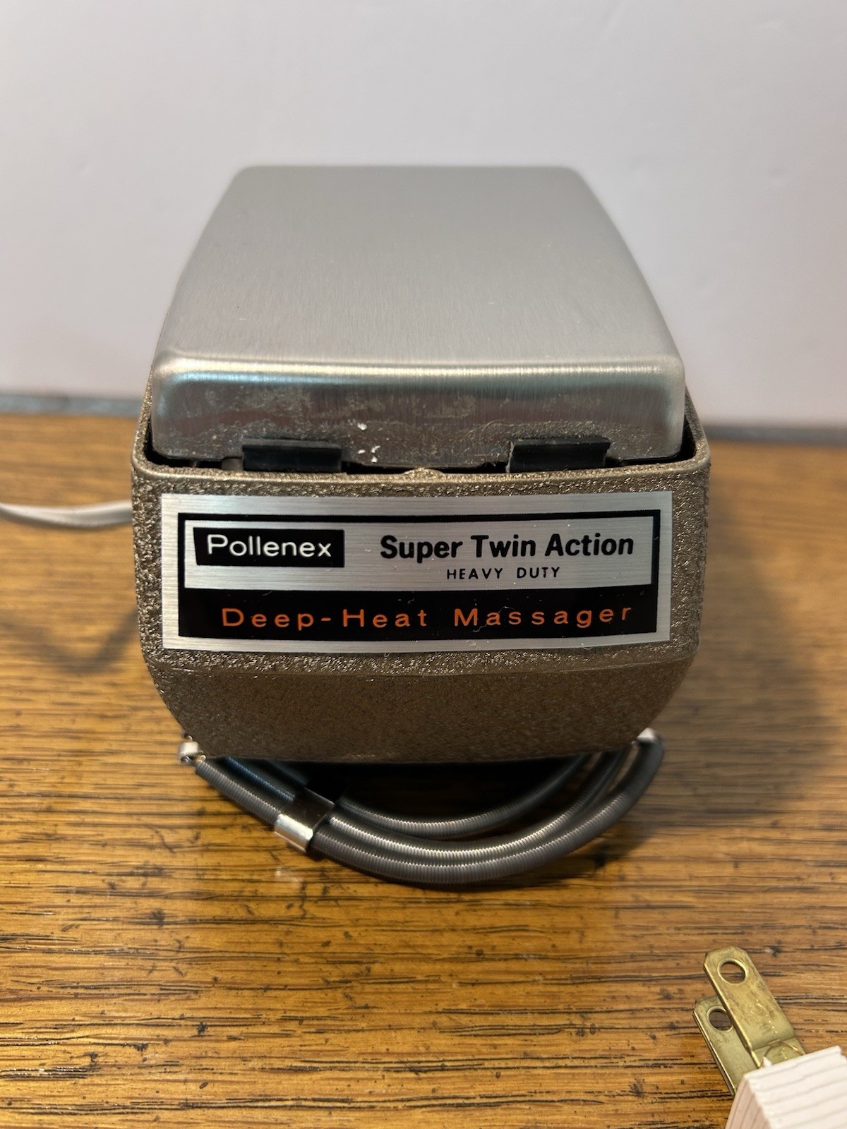 Vtg Pollenex HM-95 Super Twin-Action Deep Heat Massager Tested Works Box Manual
