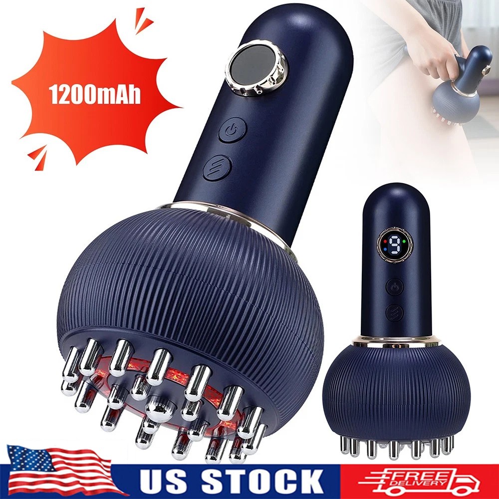 Electric Lymphatic Drainage Machine Meridian Massage Brush for Anti-Cellulite~