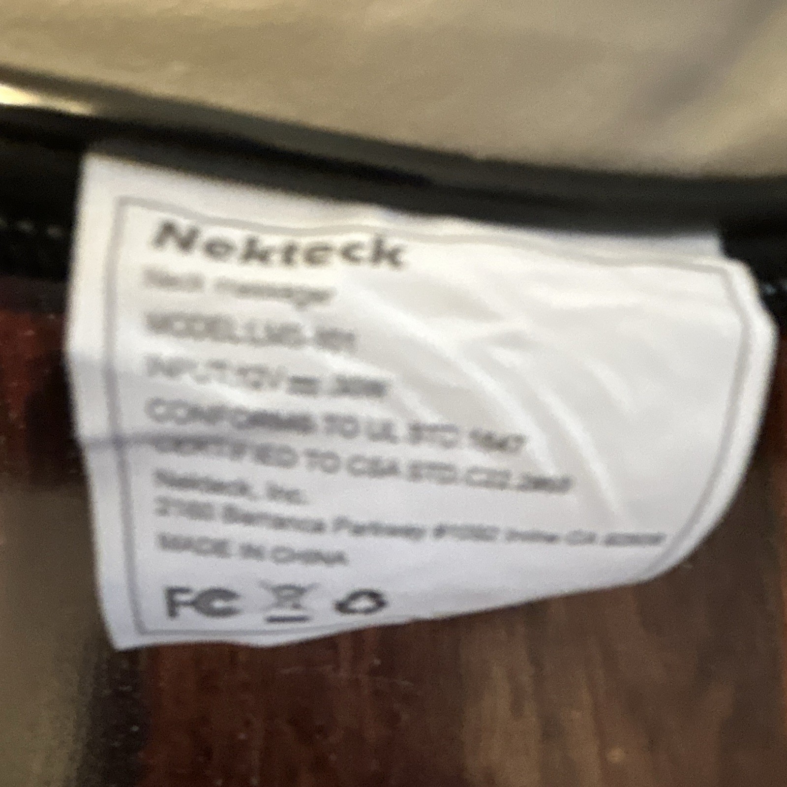 Nekteck Shiatsu Kneading Heated Neck & Shoulder Massager, Black/Gray NK-15H-BK