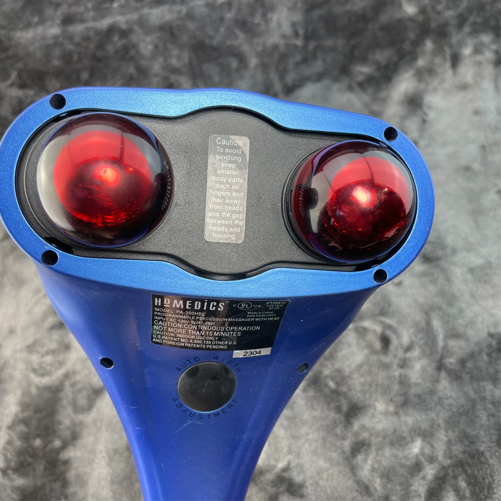 Homedics Programable Percussion Massager with Heat PA-350HBL