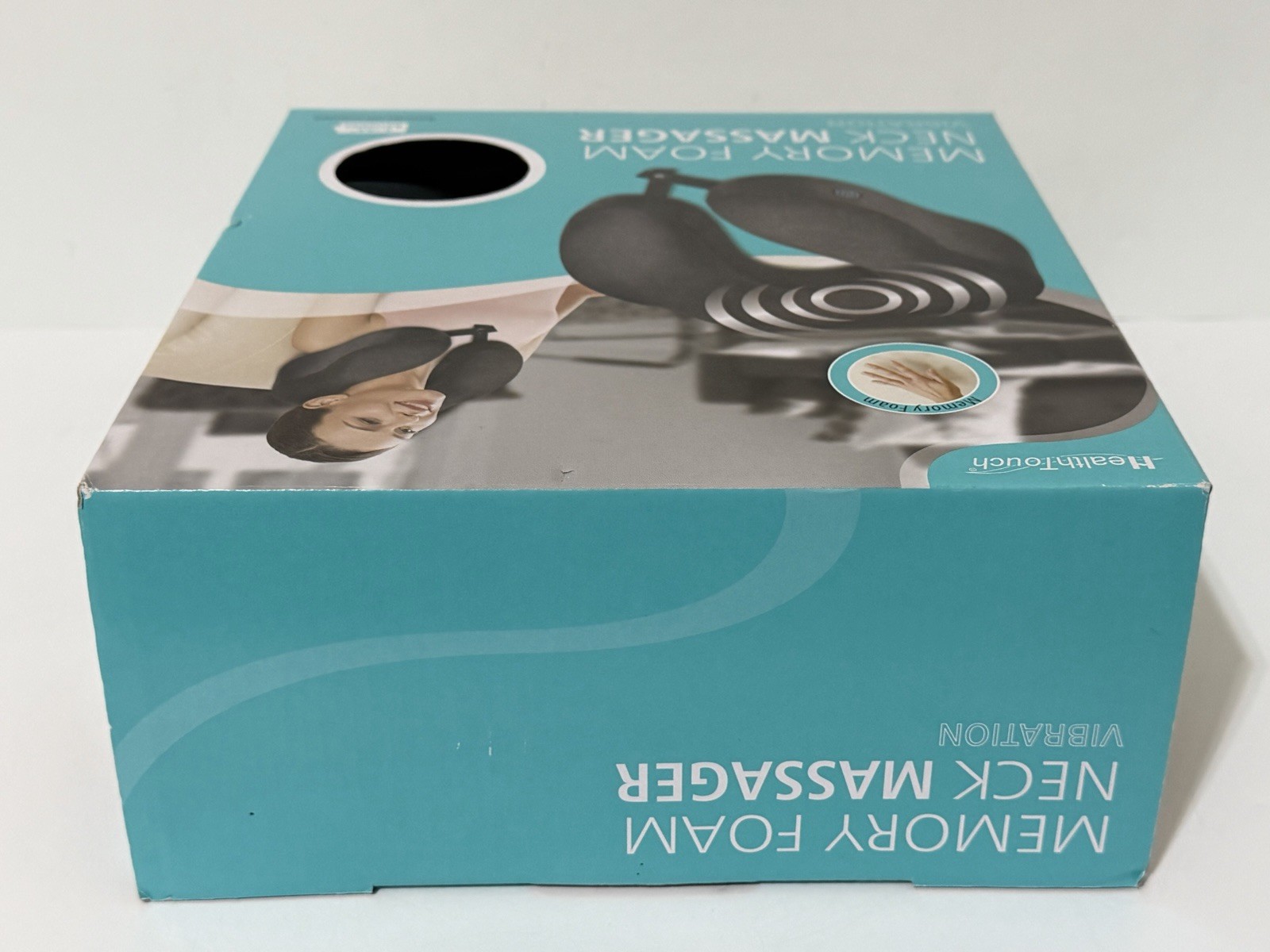 Health Touch Memory Foam Neck Massager Vibration functionality Black New