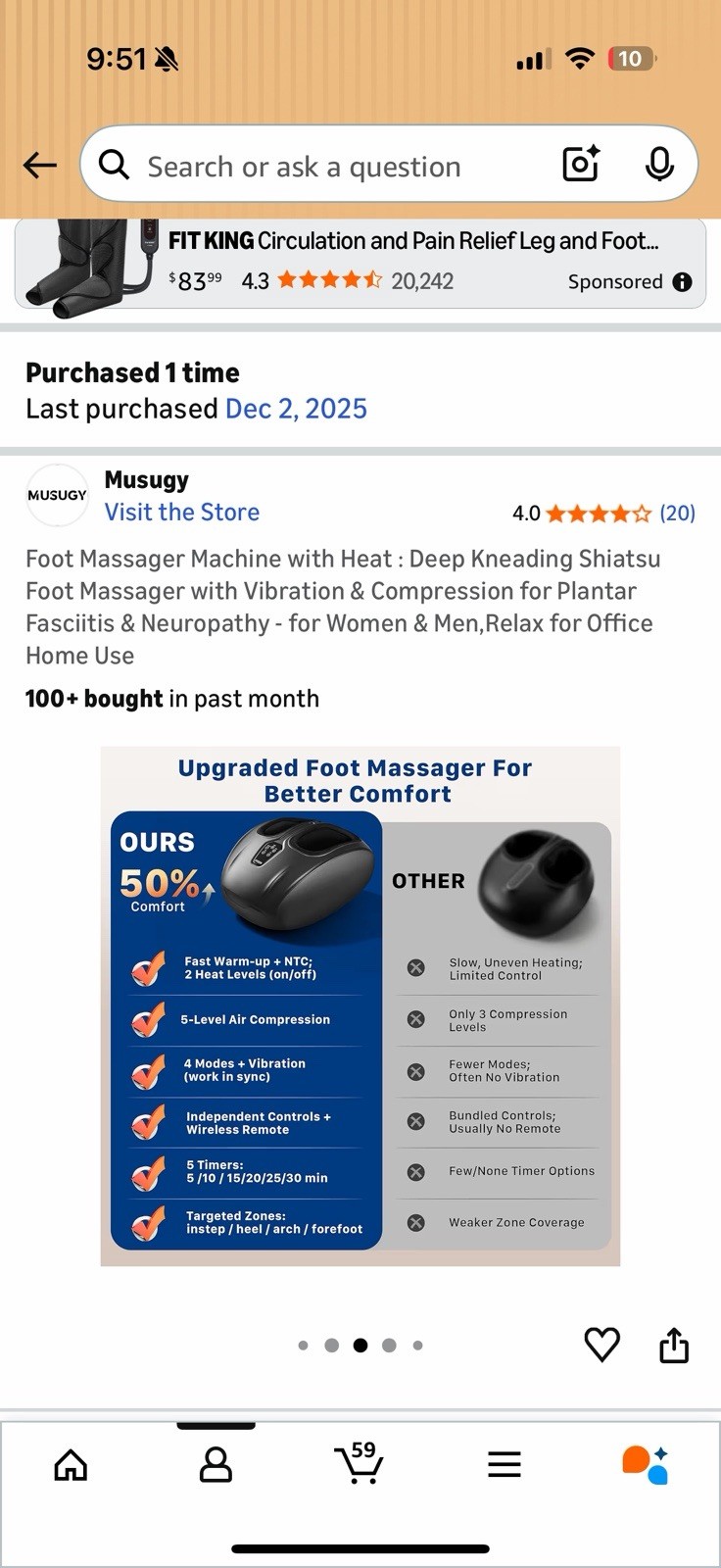 Foot Massager Machine with Heat : Deep Kneading Shiatsu Foot Massager with Vibra