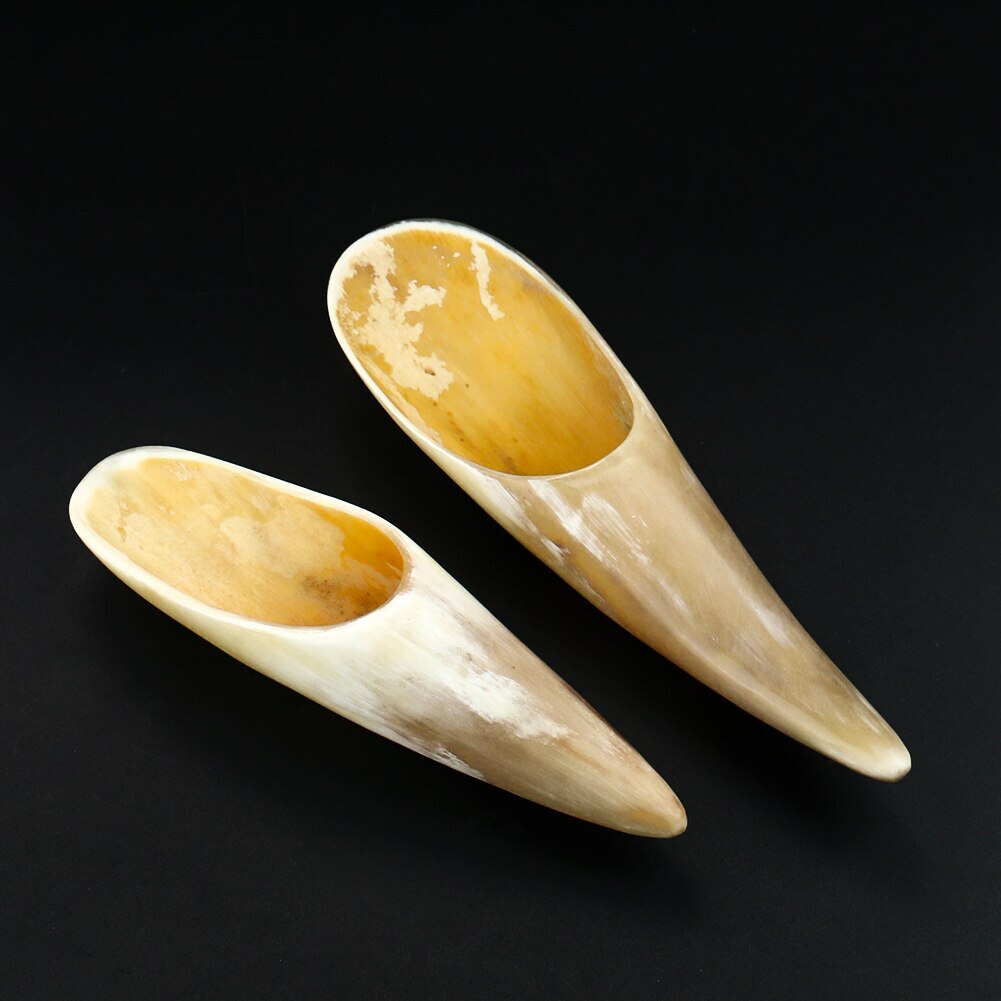 16-18cm Genuine Tibetan Yak Horn Collect Buffalo Crafts Scraping Plate Massage