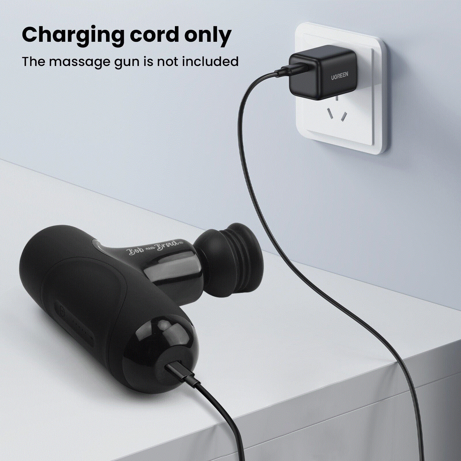 Fast Charging Cable Attachment for Bob and Brad Massage Gun Upgraded Accessory