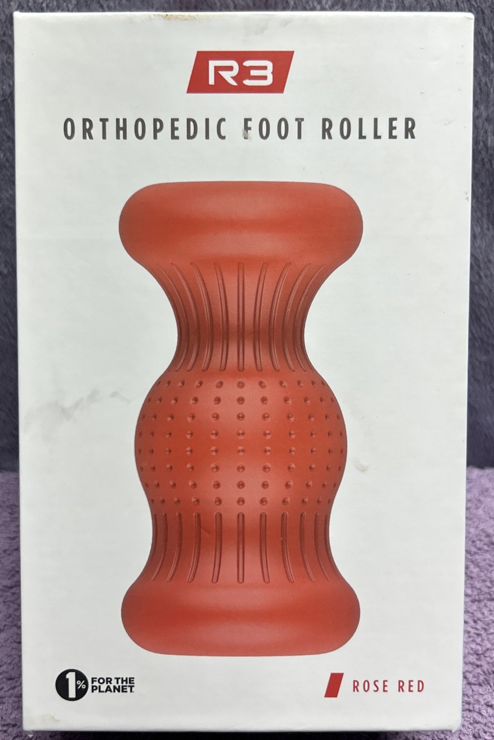 R3 Orthopedic Foot & Plantar Fascia Massage Roller – Rose Red
