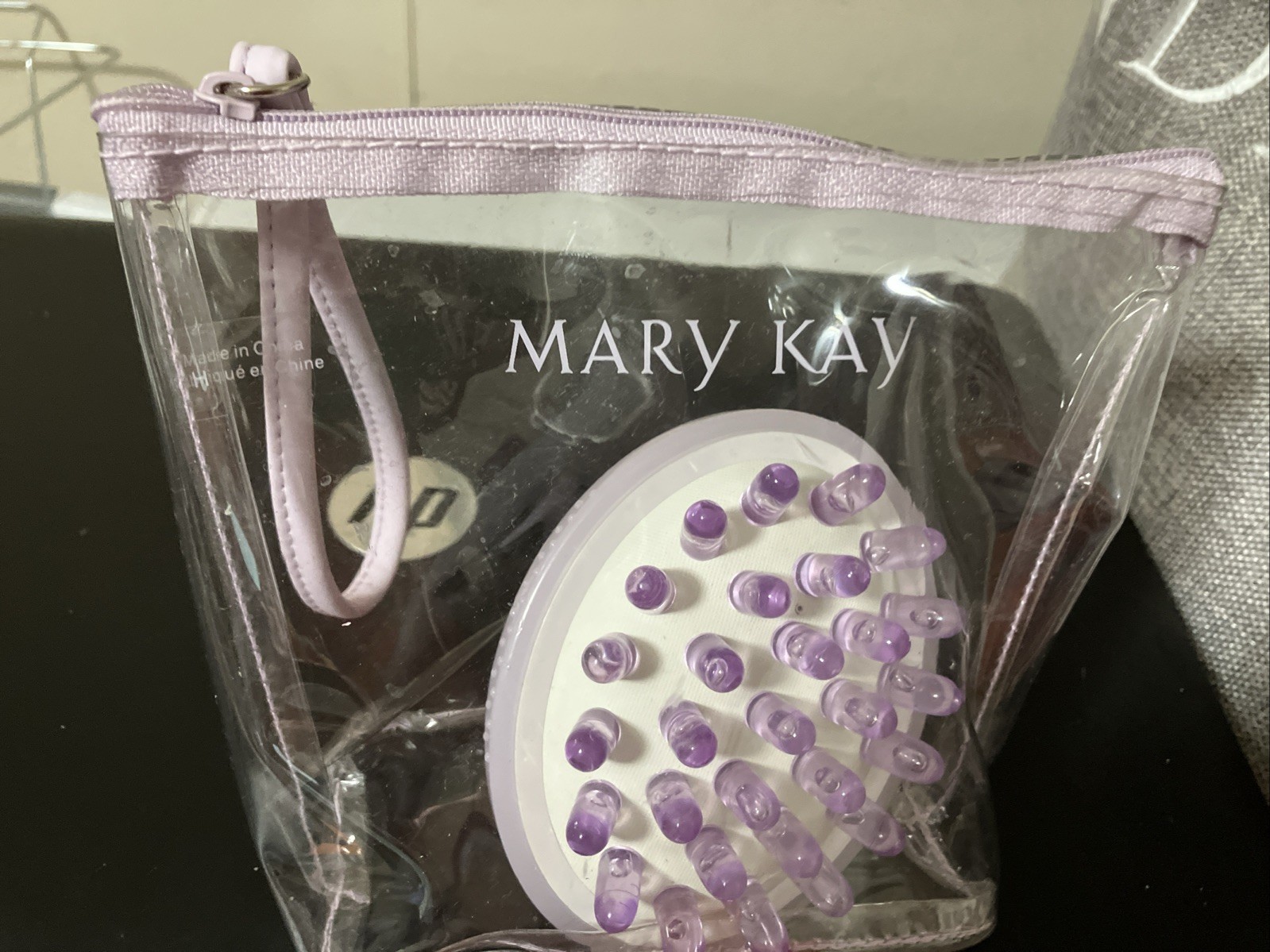 Mary Kay Smooth-Action Body Massager Handheld Rolling Purpl White Clear