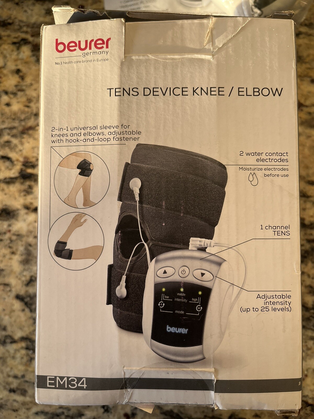 Beurer EM34 2-in-1 Knee & Elbow Tens Unit Electric Massager TML1010