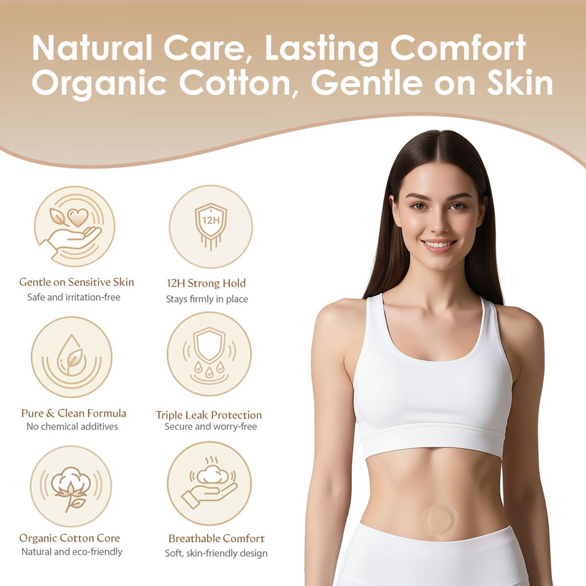 40PCS Castor Oil Patches for Belly Button, Hypoallergenic Skin-Friendly Casto…