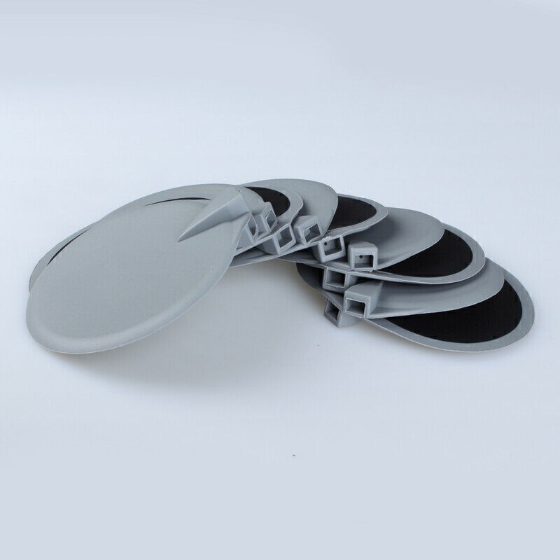 10 Pieces 9.5cm Rubber Round Replace Electrode Pads For Microcurrent Machine